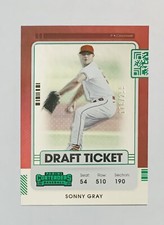 SONNY GRAY #D/299 - 2021 Panini Contenders Draft Green Ticket #58 Reds Twins