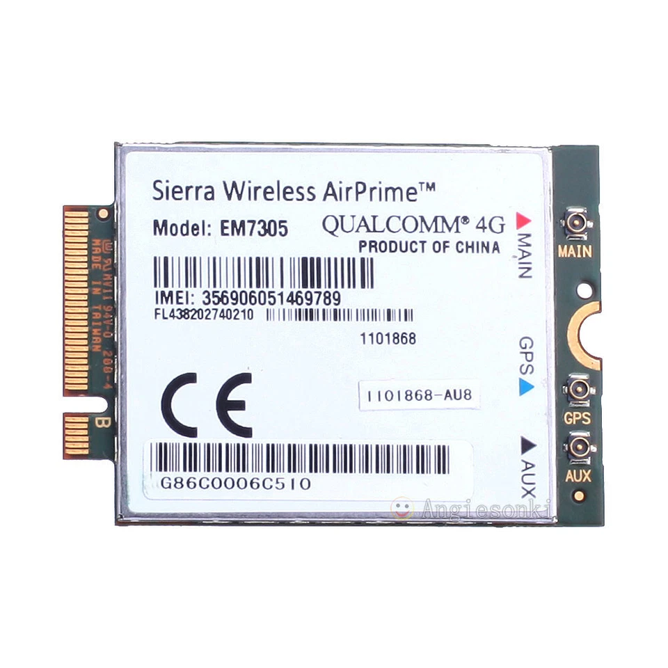 NGFF LTE WWAN Card Dell DW5809e K2W44 Sierra Wireless Airprime EM7305 4G Module - Image 2 of 4