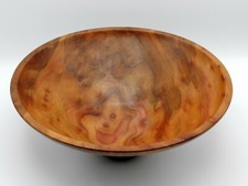 Hand turned Camphor Burl Bowl. Large size with beautiful stunning figure. 67