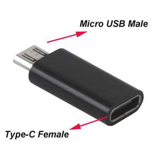 Type C Female to Micro USB Male Adapter Connector Converter Phone Andriod Sale68 - Zdjęcie 2 z 8