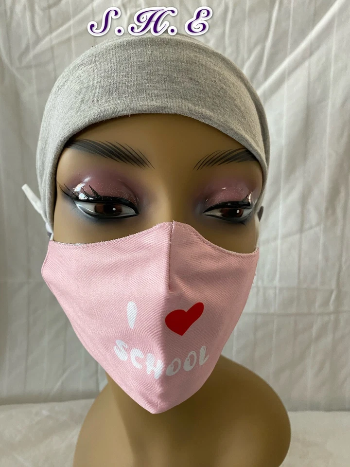 2-Pack Face Mask Reusable Washable Cover Masks  Fabric Cotton Children - Image 3 of 4