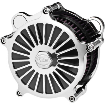 RC Components Illusion Chrome Stage 1 AirStrike Air Cleaner Harley 08-17 TBW