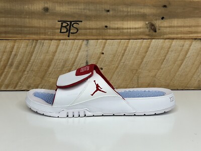 Nike Jordan Hydro Retro XI 11 White Red Slides Mens 12 AA1336-166 JORDAN HYDRO XI RETRO MEN main image 4