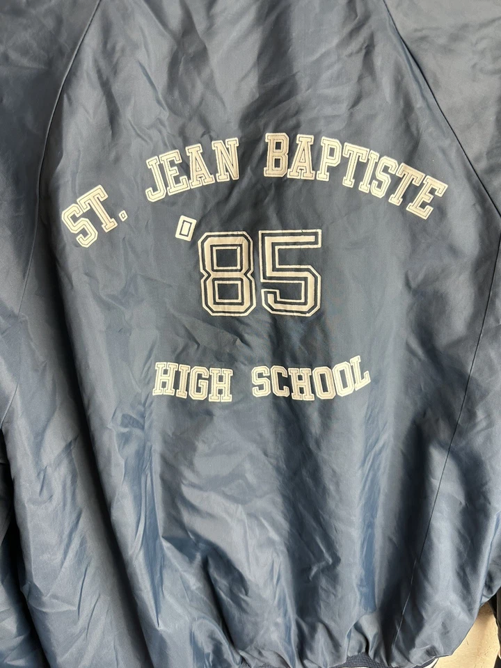 Chaqueta de Colección Años 80 Saint Jean Baptiste High School Talla Adulto Grande Foto 3 de 4