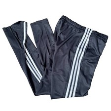 Adidas Black Climalite Track Pants Sz S Womens Pull-On Pockets Ankle Zip Taper