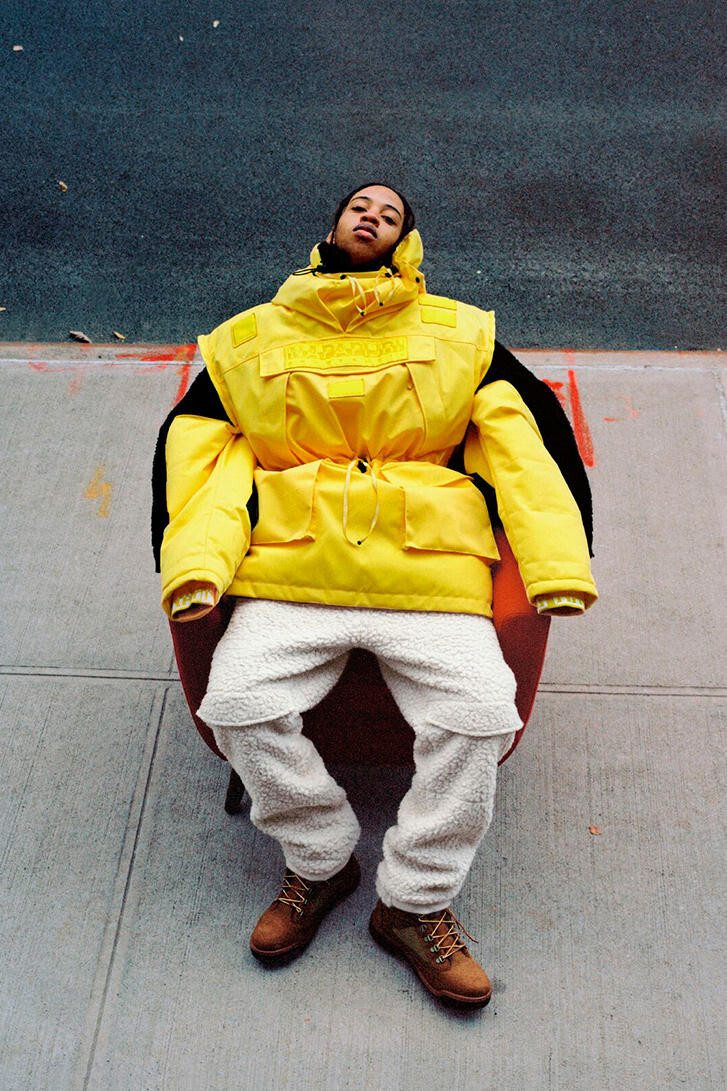 napa by martine rose skidoo yellow puffer parka size 3