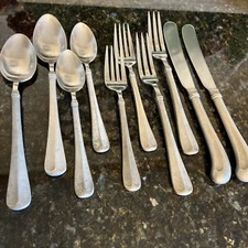 Vintage 2 - 5 Pc Place Settings International Pewter Fairfield Flatware Pistol