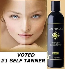 TAN PHYSICS TRUE COLOR RATED #1 SUNLESS TANNER TANNING LOTION
