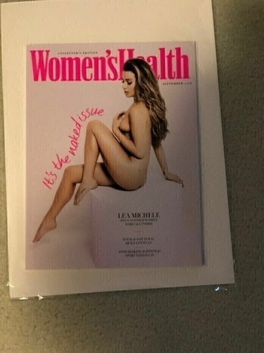 Lea Michele Women's Health Collectors Edition Naked Issue UK LIKE ESPN BODY BAG - Afbeelding 1 van 5