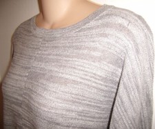 ANN TAYLOR: LOFT Women's Grey Crew Neck Pullover Sweater, Small