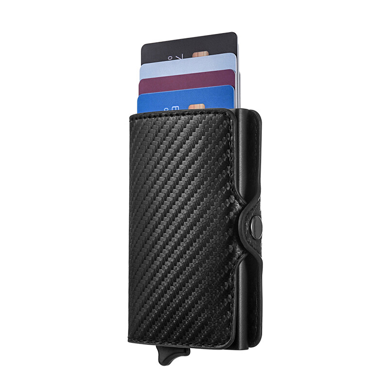 Cartera para hombre Portatarjetas de crédito Portatarjetas Portapapeles italiano