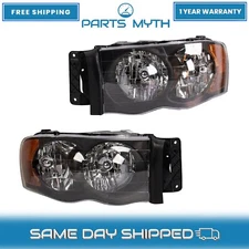 New Performance Headlight Set Fits For 2002-2005 Dodge Ram 1500 2500 3500