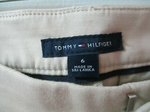 Tommy Hilfiger Beige Crop Leg Pants (sits below the waist) Size 6 New w/Tags - Picture 4 of 6