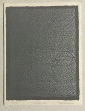 Rudolf Barinik Original Screenprint Words 1981 Signed RARE Limited Edition 