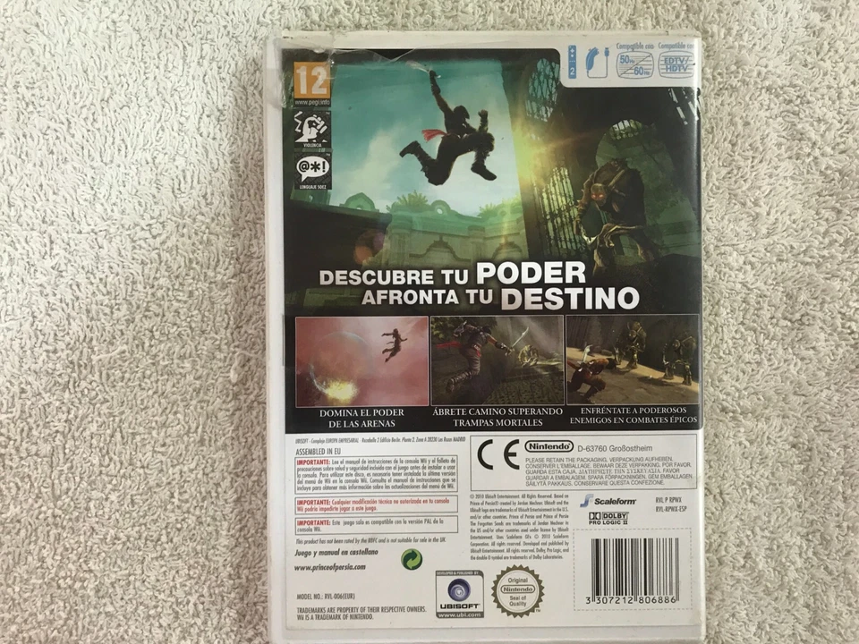 PRINCE OF PERSIA LAS ARENAS OLVIDADAS NINTENDO WII PAL UBISOFT PAL, foto 3 de 3
