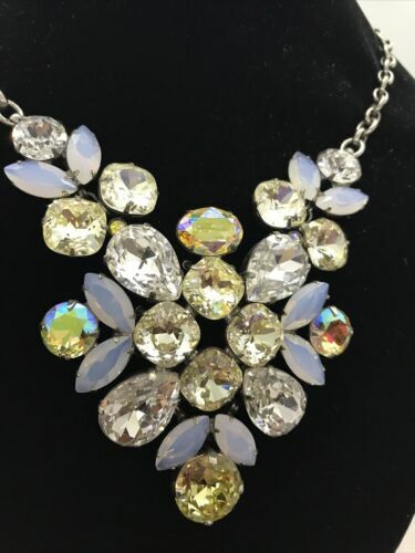 Collana Choker Sorrelli Aurora Boreale &ndash; Cristalli Swarovski, Tonalit&agrave; Argento Antico