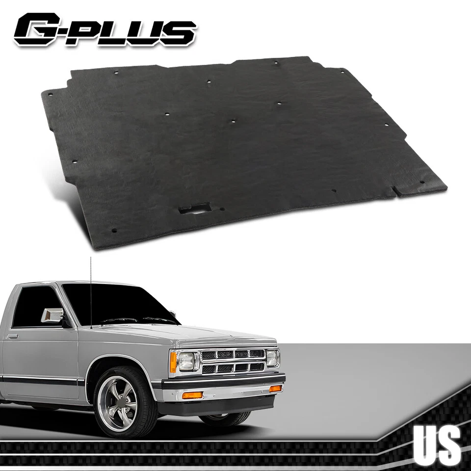 Almohadilla aislante de capó apta para camioneta Chevrolet S10 1982-1993 y Blazer de 1/2" con clips Foto 2 de 4