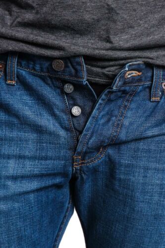 Men's Made in USA Straight Fit Denim Premium Selvedge Jeans Pants -M527SV-B1D7 - Picture 7 of 40