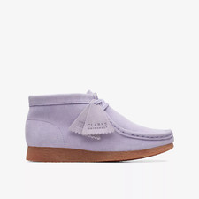 BNIB Clarks ORGINALS Girls WALLABEE BOOT O Lilac Suede Wallabee Boots