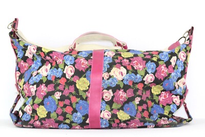 Parcel Canvas Shoulder Bag Boho Chic, Fully Lined, Pink Interior. Large Bag