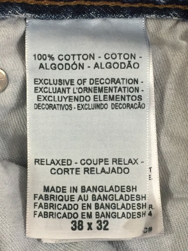 Levi Strauss Signature Relaxed Fit Medium Wash Tapered Leg Blue Jeans Size 38  - Picture 6 of 7