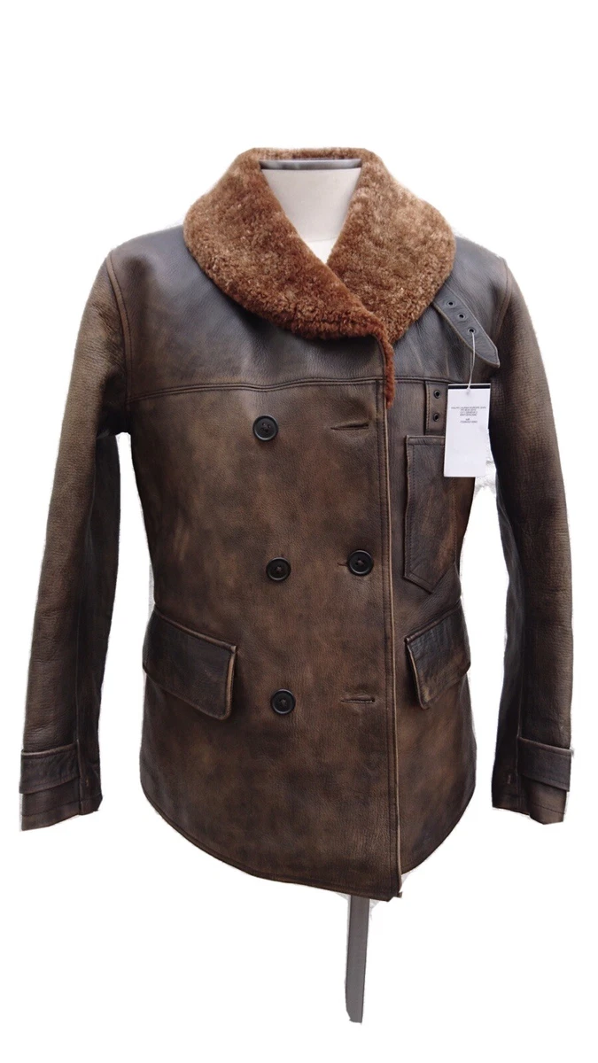 RRL Ralph Lauren Double RL Randall Shearling Cowhide Ranch Leather