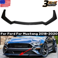 Front Bumper Lip Body Kit Splitter Spoiler For Ford Mustang 2018-2020 2019