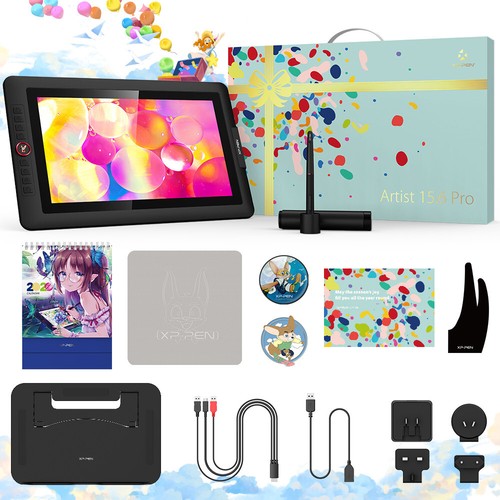 XP-Pen Artist 15.6 Pro Graphics Drawing Tablet Battery-free Pen Tilt Refurbished - Afbeelding 8 van 11