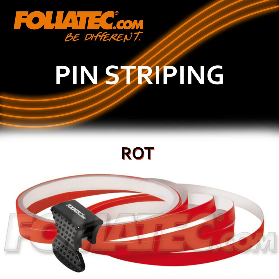 FOLIATEC PIN STRIPING DESIGN FELGEN STRIPES ROT INKL. MONTAGETOOL 34387