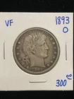 1893-O Barber Half Dollar VF