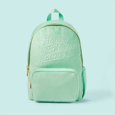 Stoney Clover Lane Target Terry Cloth Backpack Green - New