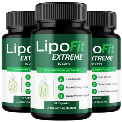 (3 Pack) Lipofit Extreme Capsules For Weight Loss, Lipo Fit Fat Burner  (180ct)
