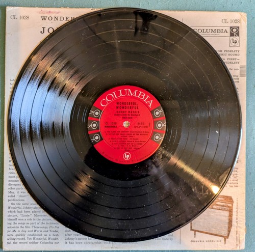 Johnny Mathis Wonderful Wonderful Columbia CL 1028 - Picture 4 of 4