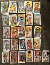 1978 Set Of Muppets Alphabet Cards Featuring All Sesame Street Characters No C 