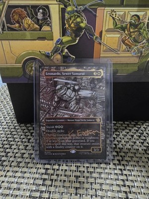 Leonardo, Sewer Samurai Borderless Gold-stamped Signature TMNT MTG