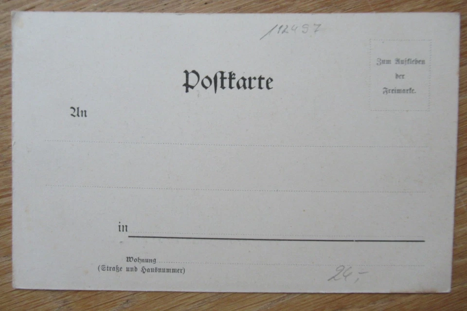 Alte Ansichtskarte Kolonien China Tsingtau / Feldgottesdienst an der Heidenmauer - Bild 2 von 2