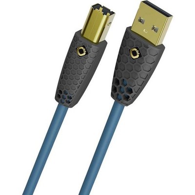Oehlbach D1C9571 USB Cable USB-B Plug, USB-A Plug 3m Oil Blue Dual Cards