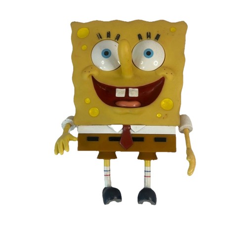 SpongeBob SquarePants Talking Action Figure Toy 2002 Nickelodeon Vintage Read