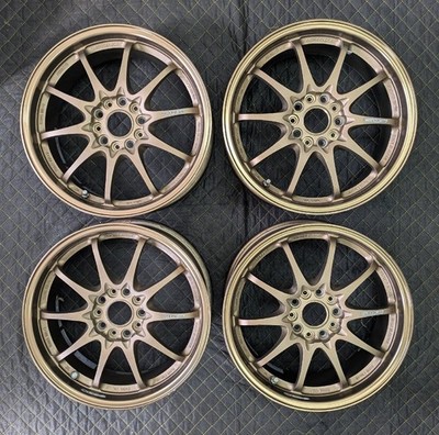 Rare RAYS Volk Racing CE28N 17 Zoll 7,5J +50 114,3 5-Loch 4er Set USED JDM