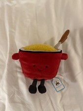 Jellycat Amuseables Cheese Fondue Brand New With Tags & Dust Bag Genuine Plush