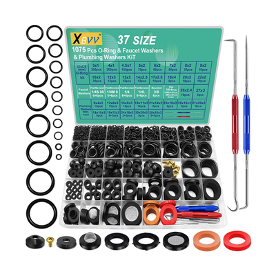 #ad 1075PCS Faucet Washer O Ring Gasket Kit Plumbing Seal Repair Set $42.74