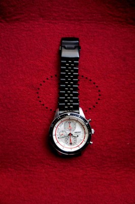 Seiko Analog Quartz Men Super Rare Face Chronograph 7T92 Initial