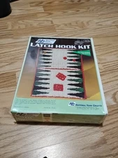 Latch Hook Kit Backgammon Design By National Yarn Crafts Vintage