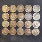 Lot of 20 Silver Kennedy Half Dollars (1965-70) 40% Silver (20 Halves) (1 Roll)