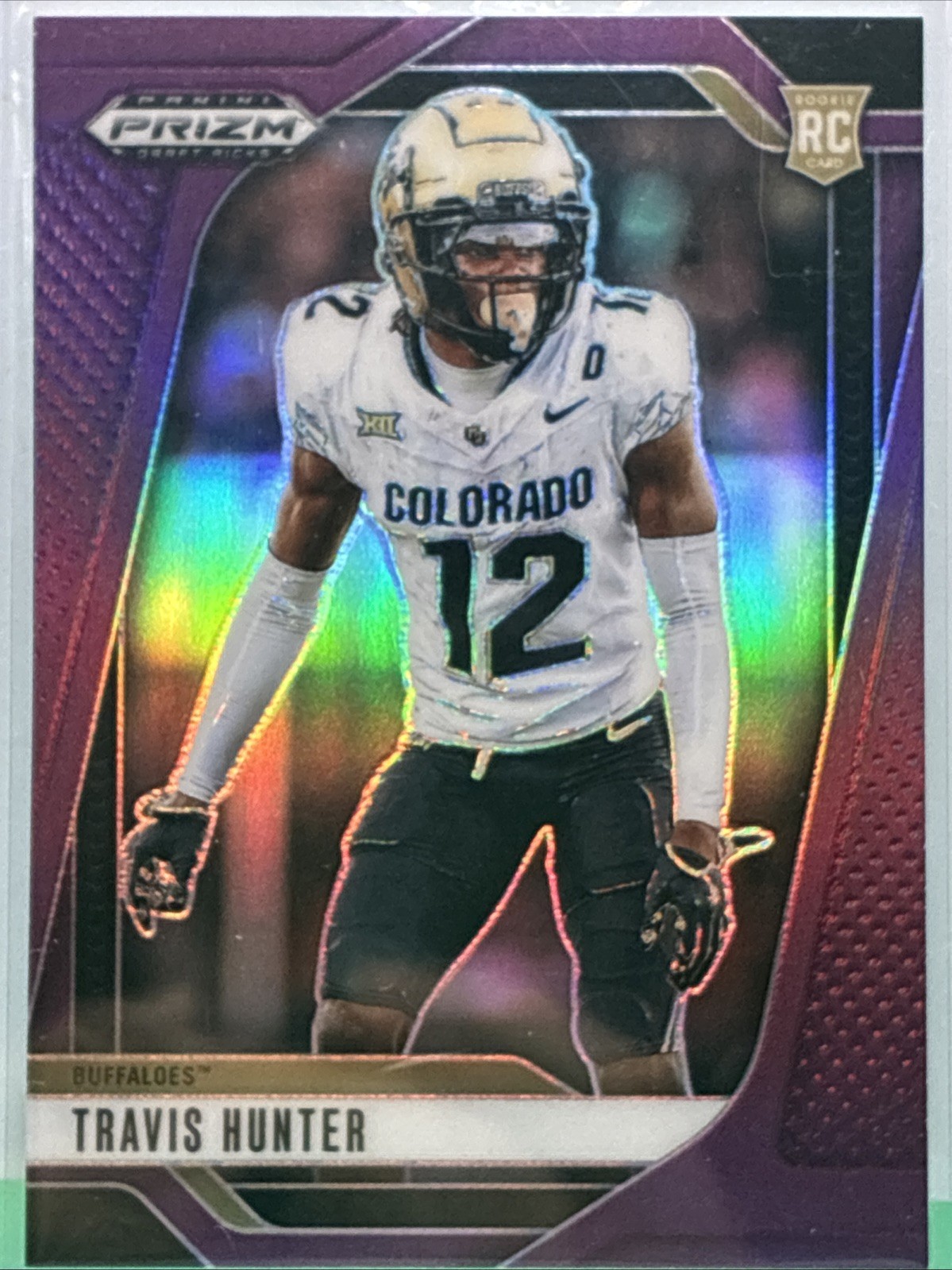 2025 Panini Prizm Draft Picks - Travis Hunter #20 Purple Prizm /99 (RC)