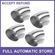4pcs Universal OD 4 Inch 45 Degree Mandrel Bend Bend Tube Exhaust Elbow Pipe new