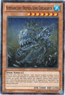 Superancient Deepsea King Coelacanth BATT-EN007 Starfoil Rare Englisch NM unl.