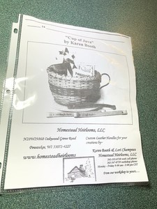 NEW "Cup of Java" Basket Making Art Kit Homestead Heirlooms