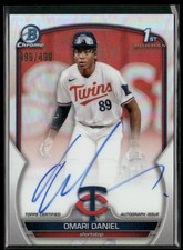 2023 Bowman Chrome #CPA-OD Omari Daniel Prospect Autographs Refractor #/499