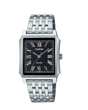 Casio MTP-B190D-1B Classic Tank Roman Dial Stainless Quartz Watch